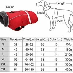 Mia's Pet Supply Waterproof Windproof Dog Cold Coats-Warm Dog Clothes