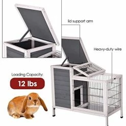 Mia's Pet Supply Lovupet Wooden Rabbit Hutch