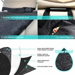 Mia's Pet Supply Travel : Premium Dog Hammock For Car Back Seat,