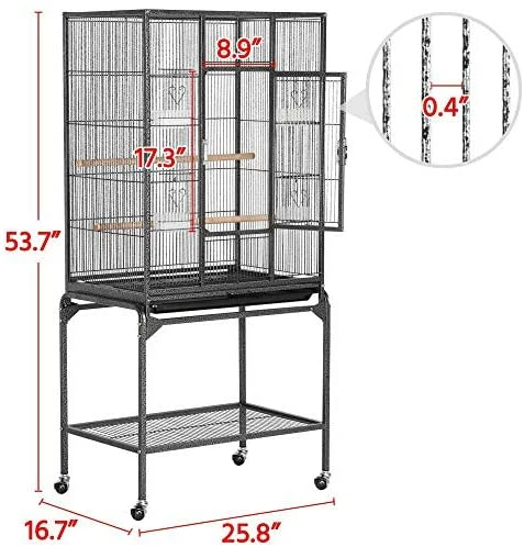 Cheapest 🥰 Mia's Pet Supply Aviary & Perches Yaheetech 54-inch Wrought Iron Standing Large Parrot Parakeet Flight Bird Cage ❤️ 6 Mia's Pet Supply Aviary & Perches Yaheetech 54-inch Wrought Iron Standing Large Parrot Parakeet Flight Bird Cage