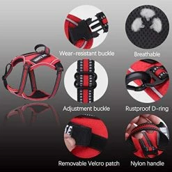 Mia's Pet Supply Leashes And Harness Service Dog Harness, No Pull Harness With Handle