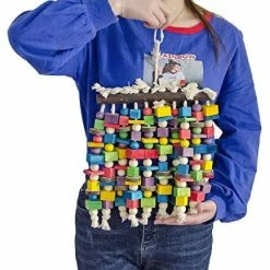 Mia's Pet Supply Aviary & Perches Delokey Large Bird Parrot Chewing Toy - Large Macaws Cokatoos, African Grey