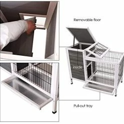 Mia's Pet Supply Lovupet Wooden Rabbit Hutch