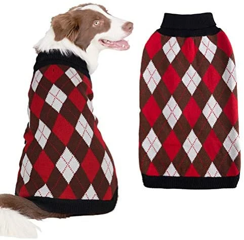 Deals 🤩 Mia's Pet Supply Plaid 🐕 Dog Sweater ⭐ 1 Mia's Pet Supply Plaid Dog Sweater
