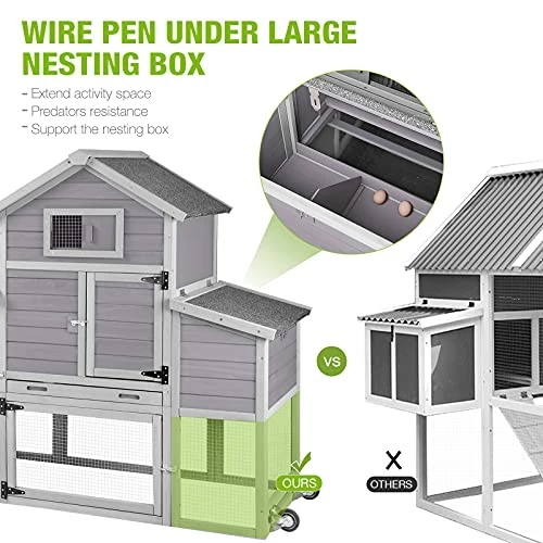 Top 10 π Mia's Pet Supply Chicken Coop With Run Outdoor Hen House Chicken Coop Cages π 4 Mia's Pet Supply Chicken Coop With Run Outdoor Hen House Chicken Coop Cages
