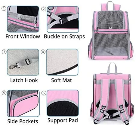 Discount 🔥 Mia's Pet Supply Lollimeow Pet Carrier 🎒 Backpack For 🐶 Dogs And Cats Travel 🎉 6 Mia's Pet Supply Lollimeow Pet Carrier Backpack For Dogs And Cats Travel