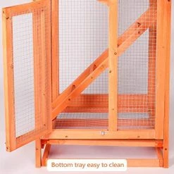 Mia's Pet Supply Vilobos Large Wooden Aviary Standing Vertical Play House Aviary & Perches