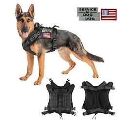 Mia's Pet Supply Leashes And Harness Tactical Service Dog Vest Harness