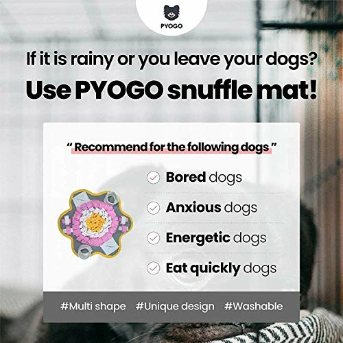 Budget 😉 Mia's Pet Supply PYOGO Multi Shape Snuffle Mat For 🐕 Dog 🐕 Dog Toys 🥰 3 Mia's Pet Supply PYOGO Multi Shape Snuffle Mat For Dog Dog Toys