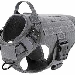 Mia's Pet Supply ICEFANG Tactical Dog Harness With 2X Metal Buckle, Leashes And Harness