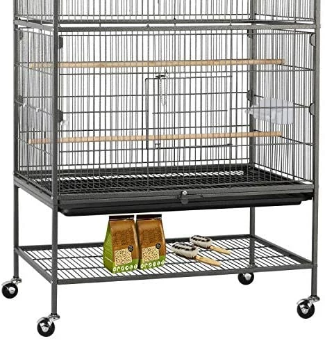 Outlet 🔥 Mia's Pet Supply Aviary & Perches Topeakmart Wrought Iron Large Flight Parrot Bird Cage For Multiple Parakeets 🤩 5 Mia's Pet Supply Aviary & Perches Topeakmart Wrought Iron Large Flight Parrot Bird Cage For Multiple Parakeets