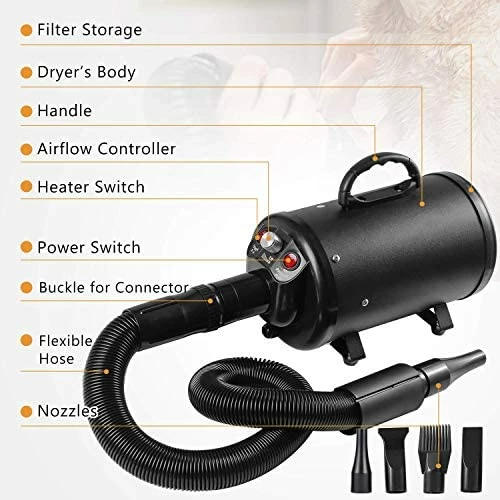 Cheap 😀 Mia's Pet Supply Upgraded 🐶 Dog Dryer, Quick Dry 🐶 Dog Grooming Dryer Blower Hygiene ⌛ 5 Mia's Pet Supply Upgraded Dog Dryer, Quick Dry Dog Grooming Dryer Blower Hygiene