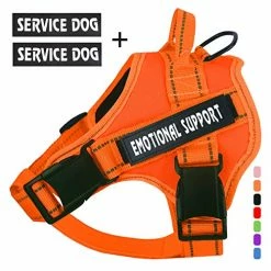 Mia's Pet Supply Leashes And Harness No-Pull Emotional Support Pet Vest Harness, Reflective Breathable And Adjustable