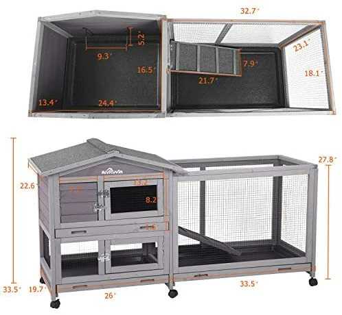 Coupon 🔔 Mia's Pet Supply 62" Rabbit Hutch Indoor And Outdoor Bunny Cage Rabbit Houses & Accessories 🥰 6 Mia's Pet Supply 62" Rabbit Hutch Indoor And Outdoor Bunny Cage Rabbit Houses & Accessories