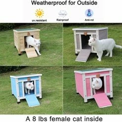 Cheapest ๐ Mia's Pet Supply ROCKEVER Feral Cat House Outdoor Insulated, Wooden Cat Shelter ๐ 14 Mia's Pet Supply ROCKEVER Feral Cat House Outdoor Insulated, Wooden Cat Shelter