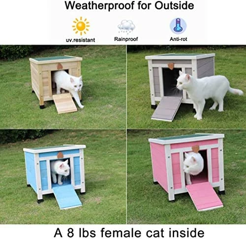 Cheapest ๐ Mia's Pet Supply ROCKEVER Feral Cat House Outdoor Insulated, Wooden Cat Shelter ๐ 5 Mia's Pet Supply ROCKEVER Feral Cat House Outdoor Insulated, Wooden Cat Shelter