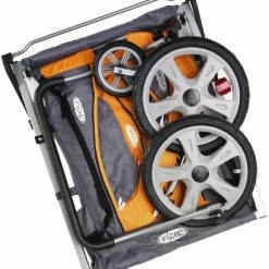 Mia's Pet Supply Instep Quick-N-EZ Double Tow Behind Bike Trailer Travel