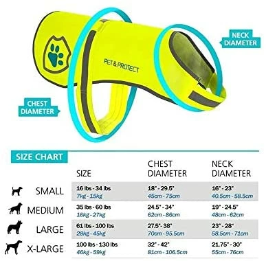 Brand new ๐งจ Mia's Pet Supply Apparel Pet & Protect Premium ๐ Dog Reflective Vest ๐ 3 Mia's Pet Supply Apparel Pet & Protect Premium Dog Reflective Vest