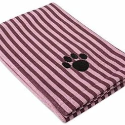 Mia's Pet Supply DII Bone Dry Microfiber Dog Bath Towel With Embroidered Paw Print Hygiene