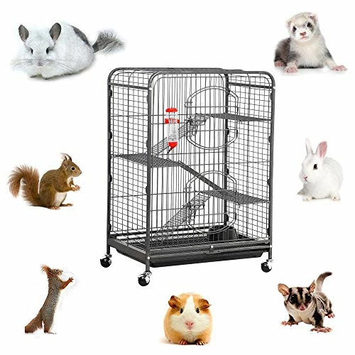 Hot Sale 🤩 Mia's Pet Supply Metal Ferret Cage Indoor Outdoor Small Animals Hutch Rabbit Houses & Accessories ✔️ 2 Mia's Pet Supply Metal Ferret Cage Indoor Outdoor Small Animals Hutch Rabbit Houses & Accessories