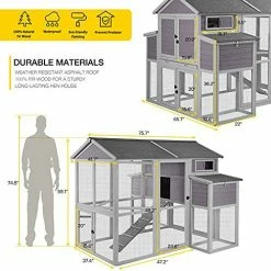 Mia's Pet Supply Chicken Coop Cages Chicken Coop Large Hen House Poultry Cage With Run