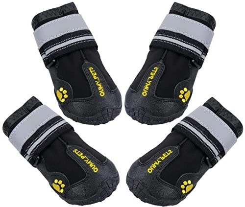 Deals โญ Mia's Pet Supply QUMY ๐ Dog ๐ฅพ Boots Waterproof ๐ Shoes With Reflective Velcro Rugged Anti-Slip Apparel ๐ 9 Mia's Pet Supply QUMY Dog Boots Waterproof Shoes With Reflective Velcro Rugged Anti-Slip Apparel