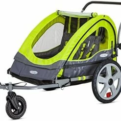 Mia's Pet Supply Instep Quick-N-EZ Double Tow Behind Bike Trailer Travel