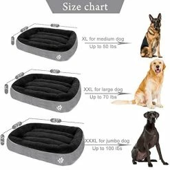 Mia's Pet Supply CLOUDZONE Large Dog Bed For Large/Medium/Small Dogs Bedding