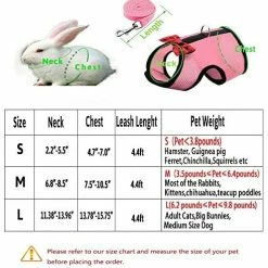 Mia's Pet Supply Rabbit Houses & Accessories Multipurpose Rabbits Hamster Vest Harness