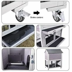 Mia's Pet Supply Aivituvin Rabbit Hutch Outdoor Indoor With Run