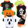 Mia's Pet Supply Apparel 5 Pcs Fall Halloween Dog Shirt Halloween