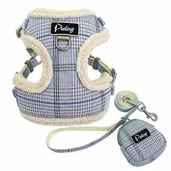 Mia's Pet Supply Leashes And Harness Didog Soft/Cosy Dog Vest Harness And Leash Set With Cute Bags,