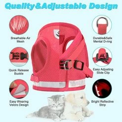 Mia's Pet Supply Cat Harness And Leash Set For Walking Cat And Small Dog Harness