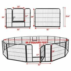 Mia's Pet Supply ZENY Fold Able Metal Pet Exercise Pen