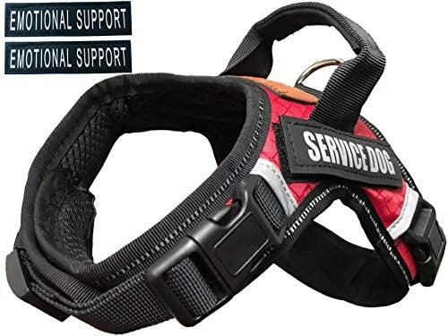 Outlet ❤️ Mia's Pet Supply Leashes And Harness ALBCORP Service 🐕 Dog Vest Harness - Reflective - Woven Nylon, Neoprene Handle 🌟 9 Mia's Pet Supply Leashes And Harness ALBCORP Service Dog Vest Harness - Reflective - Woven Nylon, Neoprene Handle