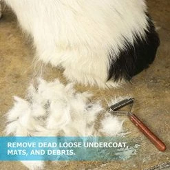 Mia's Pet Supply PawsPamper Extra Wide Undercoat Rake For Medium To Large Dogs, Cats - 20 Blade Hygiene