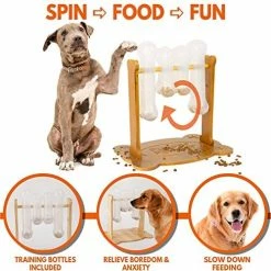 Mia's Pet Supply Interactive Dog Food Puzzle Toy - Treat Dispensing Dogs Slow Feeder