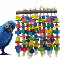 Mia's Pet Supply Aviary & Perches Delokey Large Bird Parrot Chewing Toy - Large Macaws Cokatoos, African Grey