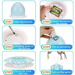 Buy ๐ Mia's Pet Supply Funny Automatic Electric Rotating Butterfly & Ball Exercise Kitten Toy ๐ฏ 11 Mia's Pet Supply Funny Automatic Electric Rotating Butterfly & Ball Exercise Kitten Toy
