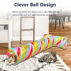 Mia's Pet Supply Cat Toys Cat Tunnel Toy And Cubes Combo, Cat Tunnels For Indoor Cats