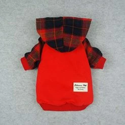 Mia's Pet Supply Fitwarm Plaid Pet Clothes For Dog Sweatshirts