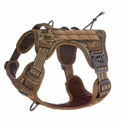 Mia's Pet Supply FIVEWOODY Tactical Dog Training Harness No Pulling Front Clip Leashes And Harness