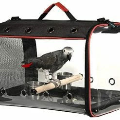 Mia's Pet Supply Colorday Lightweight Bird Carrier, Bird Travel Cage Aviary & Perches