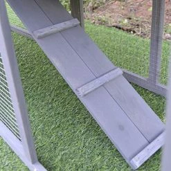 Mia's Pet Supply PawHut Large Outdoor Raised Painted Deluxe Wood Rabbit Hutch