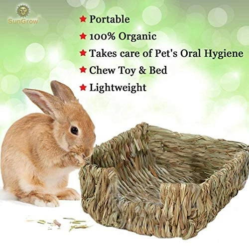Promo ๐ฅ Mia's Pet Supply Rabbit Houses & Accessories SunGrow Portable Grass Bed ๐ฏ 3 Mia's Pet Supply Rabbit Houses & Accessories SunGrow Portable Grass Bed