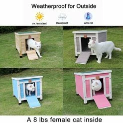 Flash Sale ✔️ Mia's Pet Supply ROCKEVER Small Animal Houses Outdoor, Wooden Rabbit Hutch Elevated With Door, Feral Cat Shelter Grey 👍 18 Mia's Pet Supply ROCKEVER Small Animal Houses Outdoor, Wooden Rabbit Hutch Elevated With Door, Feral Cat Shelter Grey