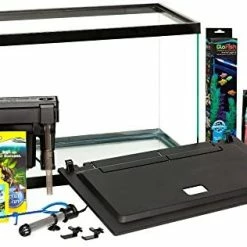 Mia's Pet Supply GloFish 20 Gallon Aquarium Kit With LED Lights, Decor Heater And Filter Fish Products