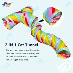 Mia's Pet Supply Cat Toys Cat Tunnel Toy And Cubes Combo, Cat Tunnels For Indoor Cats