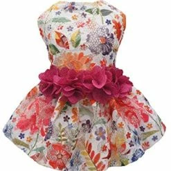 Mia's Pet Supply Apparel Fitwarm Flower Dog Dress For Pet Clothes