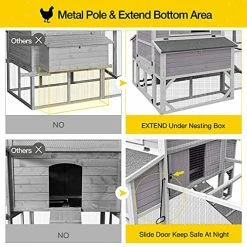 Mia's Pet Supply 47ft² Super Large Chicken Coop Outdoor Wooden Hen House